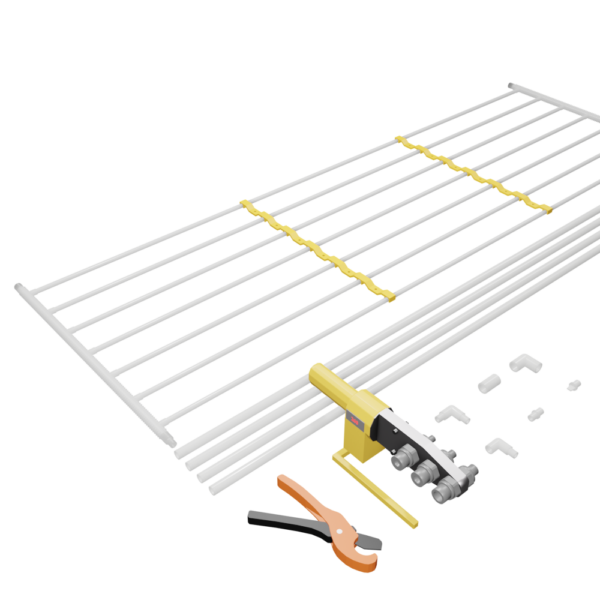 Ceiling heating set 10 m² - with tool