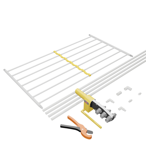 Ceiling heating set 3 m² - with tool