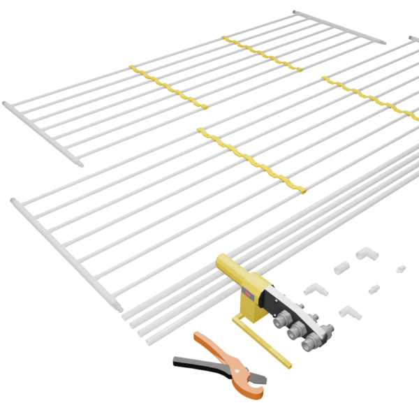 Underfloor heating set 50 m² - with tools